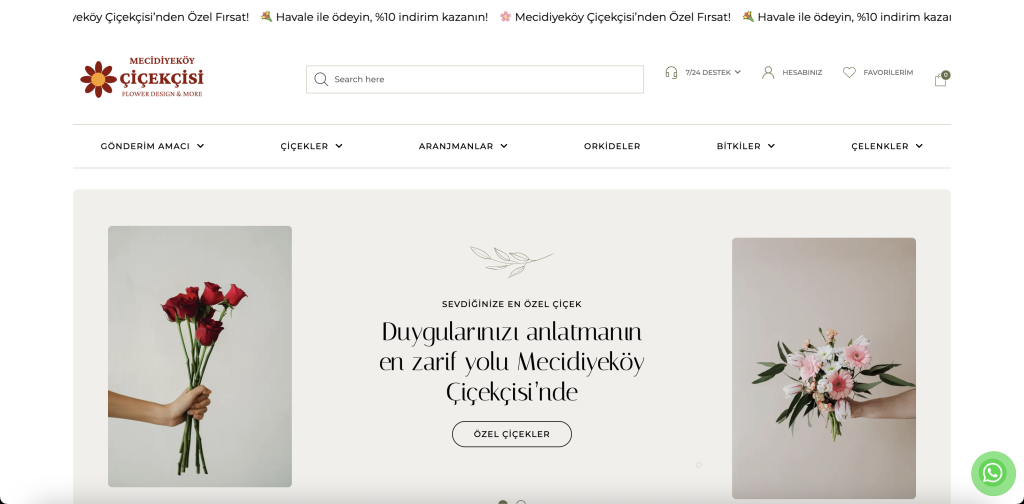 Mecidiyeköy çiçekcisi